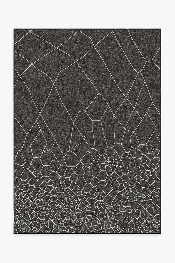 Kella Black Rug 5'x7' | Stain-Resistant