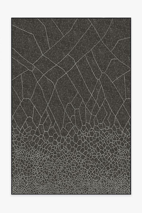 Kella Black Rug 6'x9' | Stain-Resistant