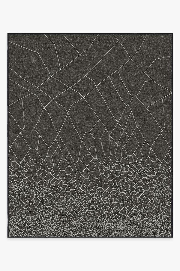 Kella Black Rug 8'x10' | Stain-Resistant