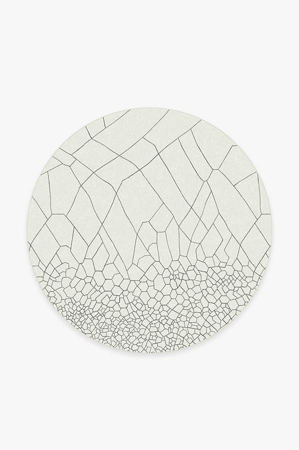 Kella Off White Rug 6' Round | Stain-Resistant