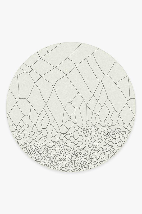 Kella Off White Rug 8' Round | Stain-Resistant