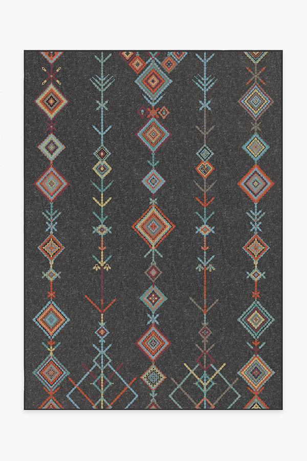 Kenza Charcoal Rug 5'x7' | Stain-Resistant
