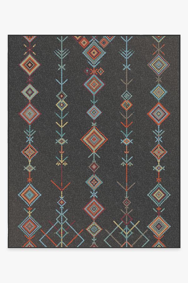 Kenza Charcoal Rug 8'x10' | Stain-Resistant