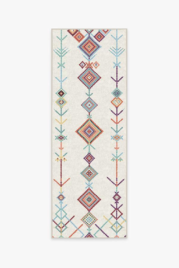 Kenza Polychrome Rug 2.5'x10' | Stain-Resistant