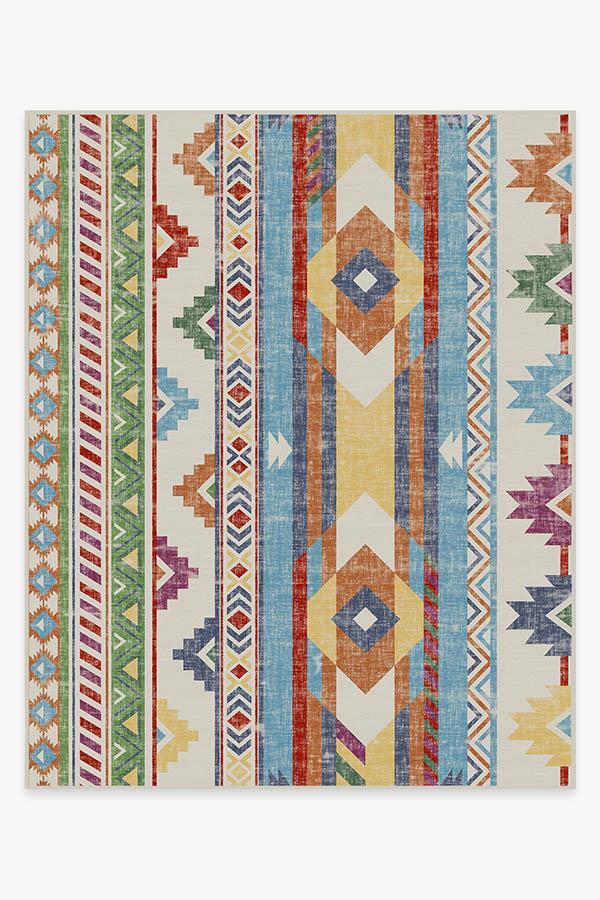 Kilim Batik Multicolor Rug 8'x10' | Stain-Resistant