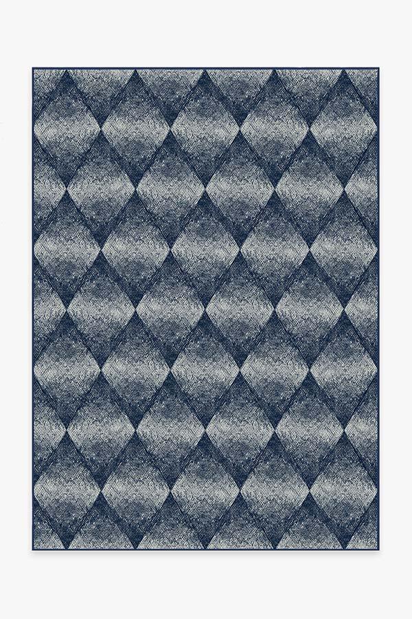 Outdoor Kumo Diamond Navy Rug 5'x7' | Stain-Resistant