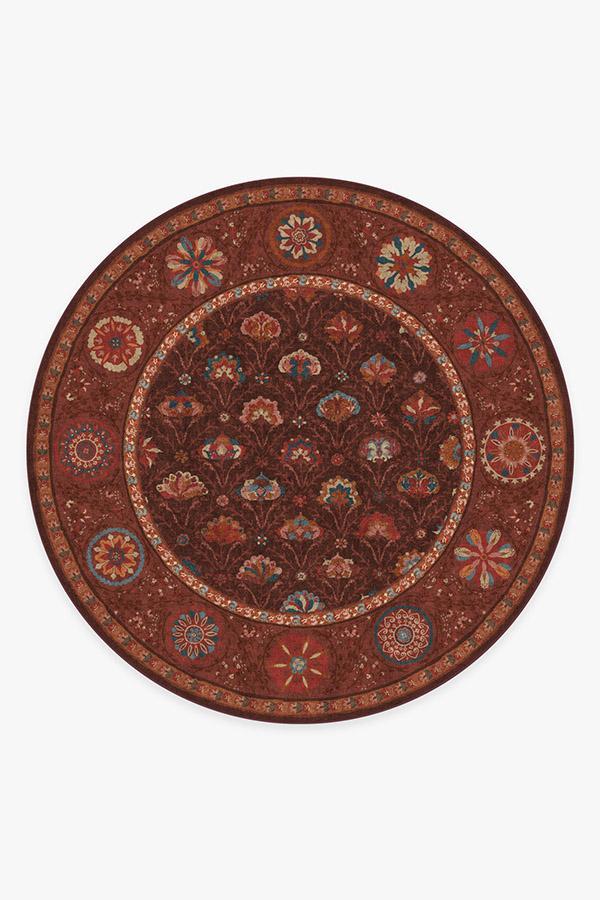 Latiff Autumn Rug 8' Round | Stain-Resistant