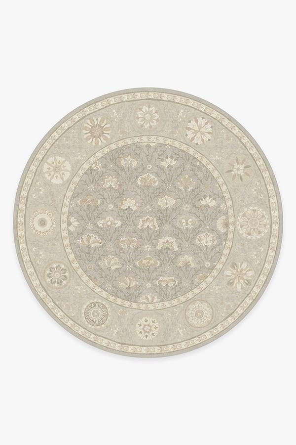 Latiff Creme Rug 8' Round | Stain-Resistant