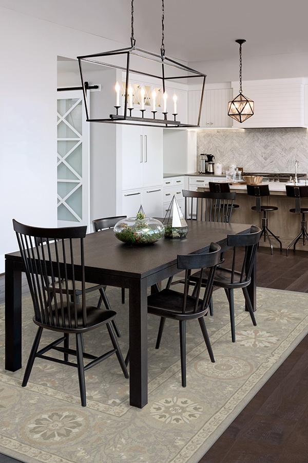 Latiff Creme Rug 5'x7' | Stain-Resistant