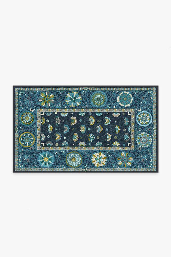 Latiff Midnight Blue Rug 3'x5' | Stain-Resistant