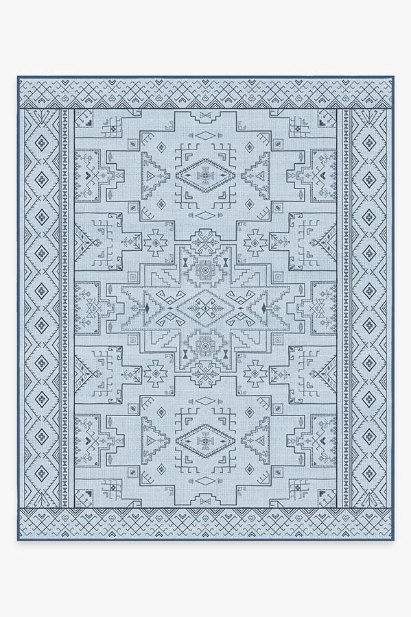 Leelu Blue Overdye Rug 8'x10' | Stain-Resistant