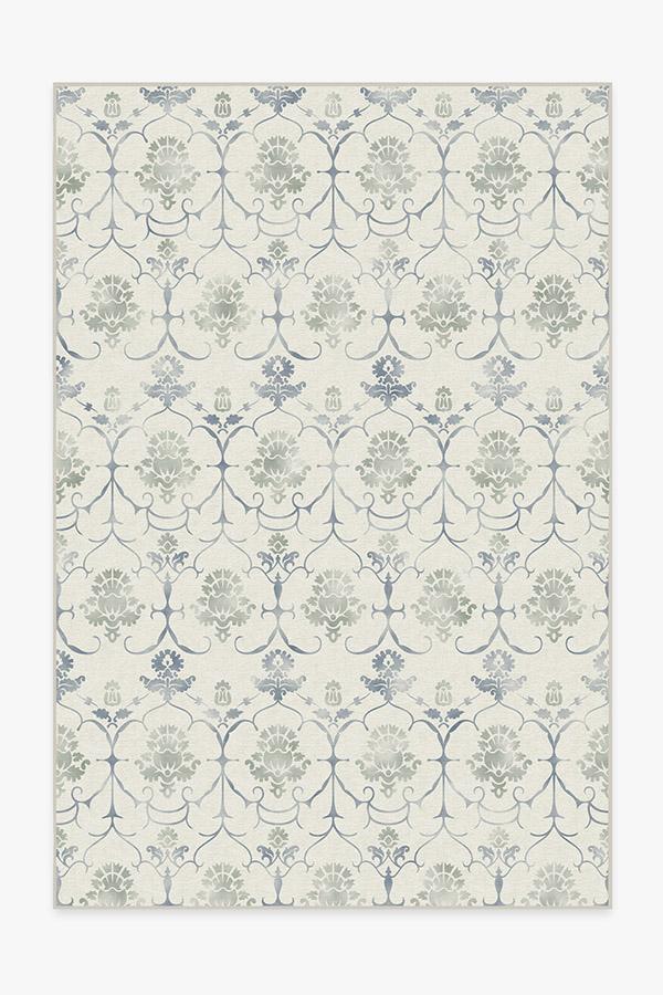 Leila Creme Vintage Rug 6'x9' | Stain-Resistant