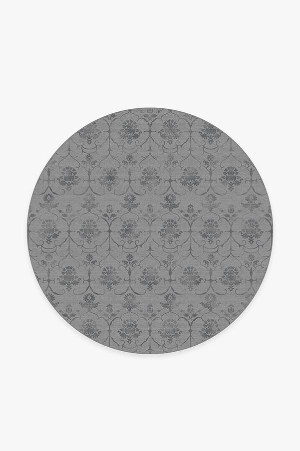 Leila Grey Rug 6' Round | Stain-Resistant