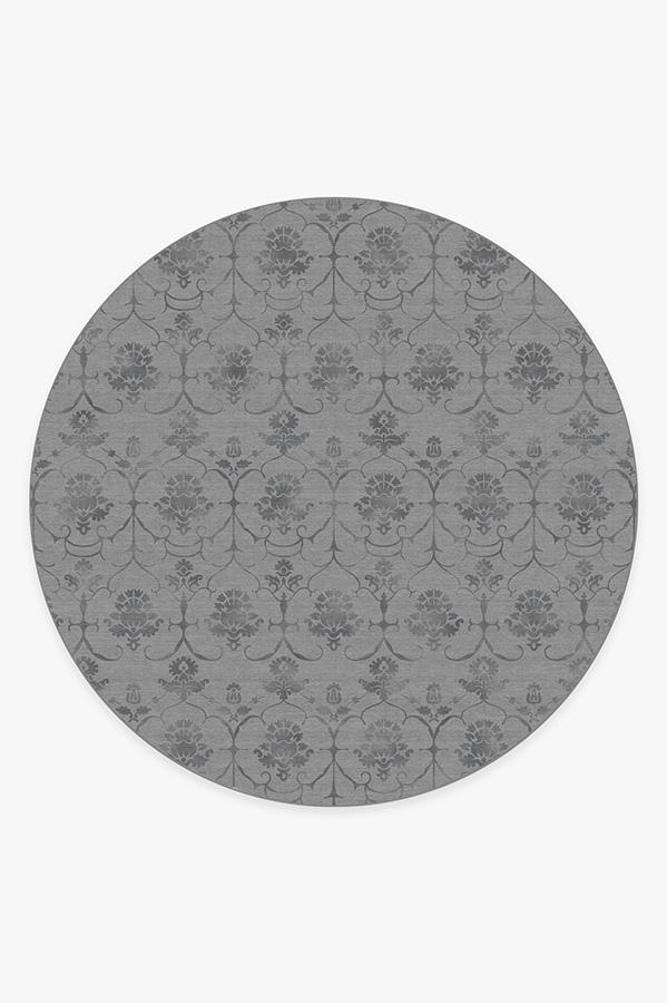 Leila Grey Rug 8' Round | Stain-Resistant