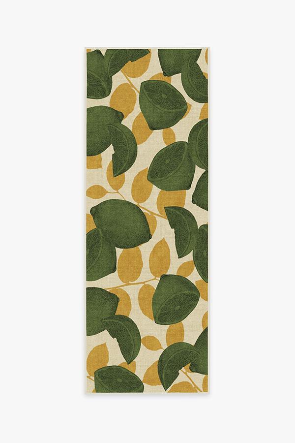 Lemonade Lime Rug 2.5'x10' | Stain-Resistant