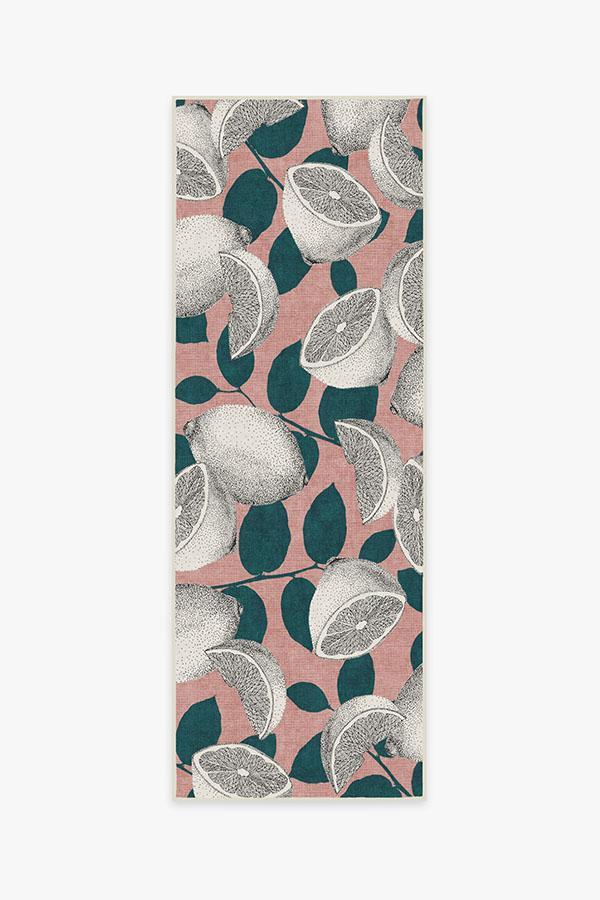 Lemonade Pink Rug 2.5'x10' | Stain-Resistant
