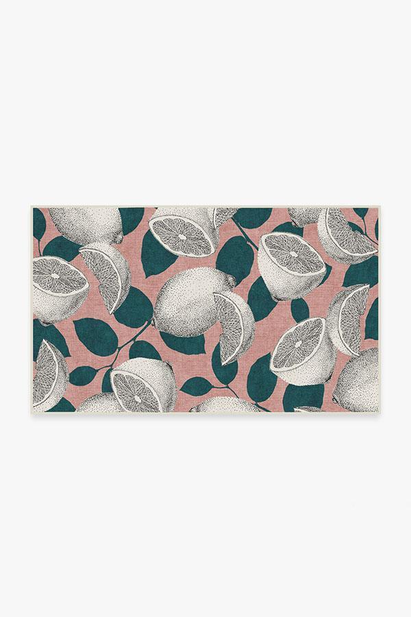 Lemonade Pink Rug 3'x5' | Stain-Resistant