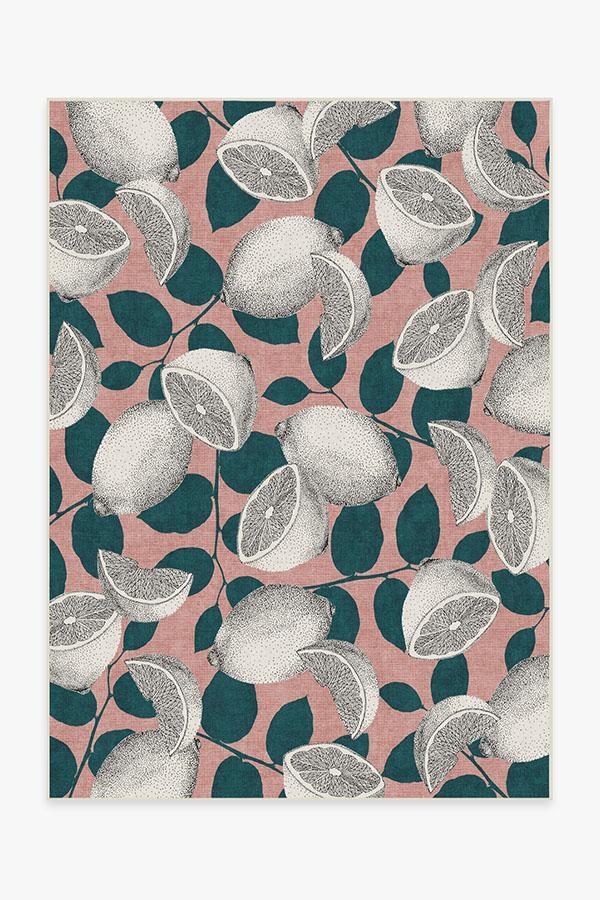 Lemonade Pink Rug 5'x7' | Stain-Resistant