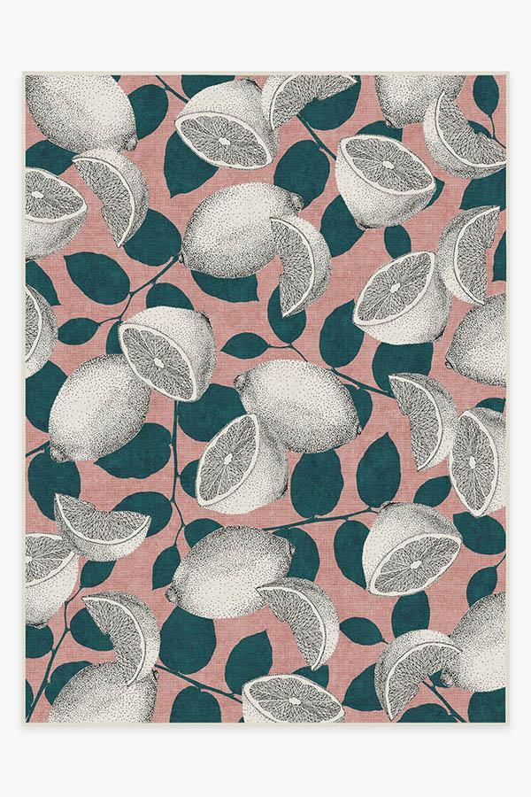 Lemonade Pink Rug 9'x12' | Stain-Resistant