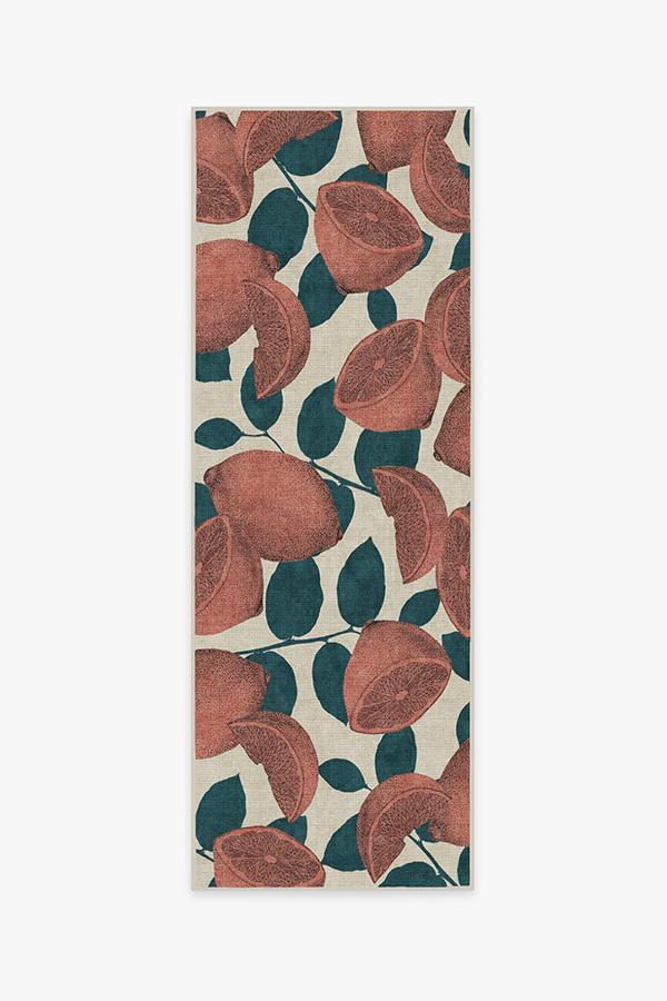 Lemonade Rose Rug 2.5'x10' | Stain-Resistant