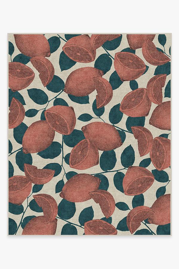Lemonade Rose Rug 8'x10' | Stain-Resistant