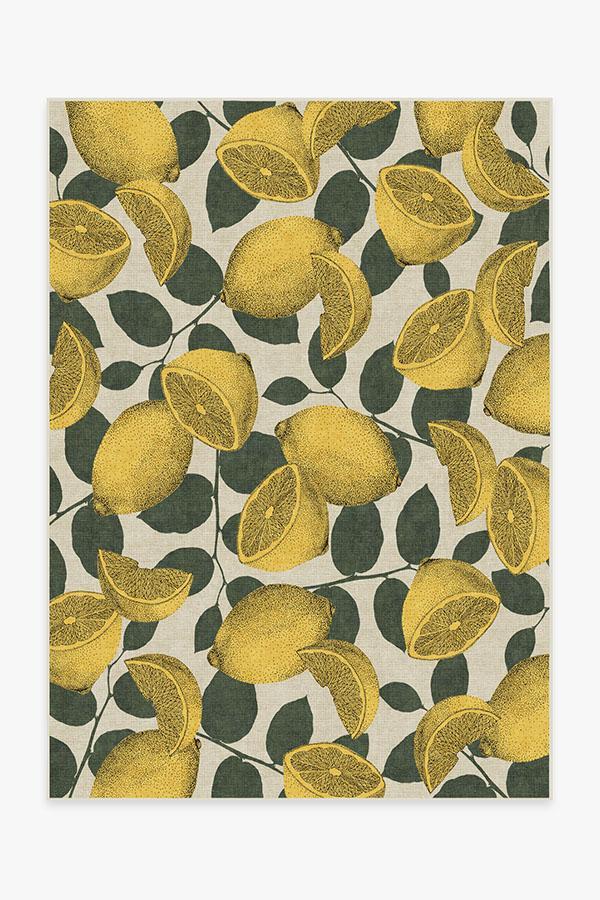 Lemonade Yellow Rug 5'x7' | Stain-Resistant