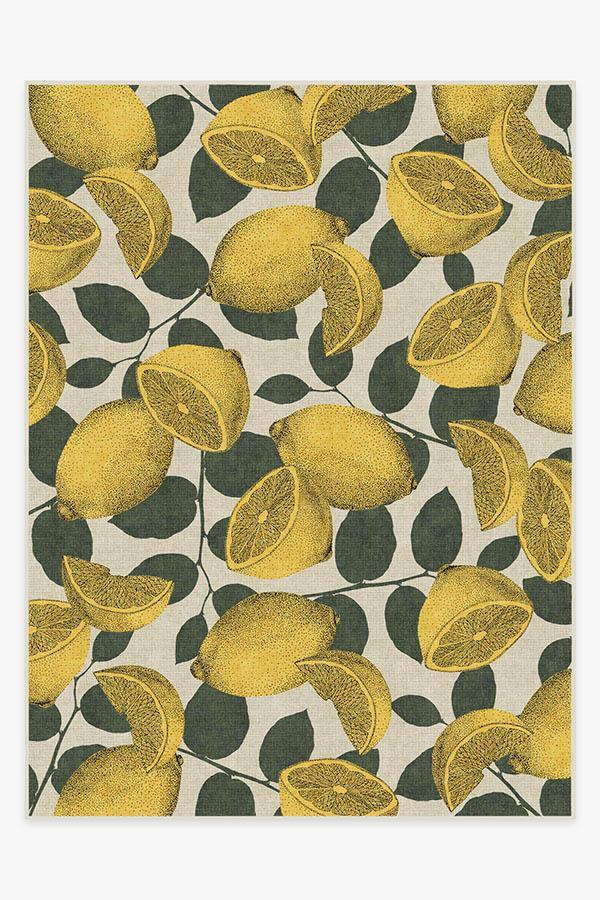Lemonade Yellow Rug 9'x12' | Stain-Resistant