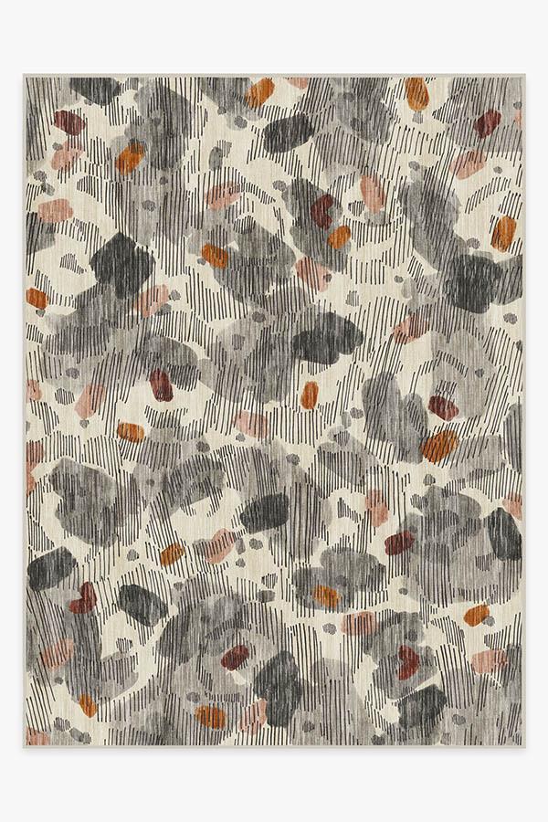 Leona Warm Grey Rug 9'x12' | Stain-Resistant