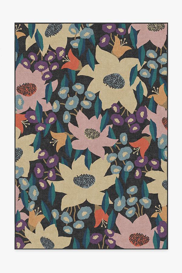 Lilia Dark Multicolor Rug 6'x9' | Stain-Resistant