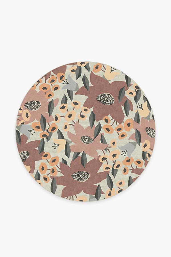 Lilia Rose Rug 6' Round | Stain-Resistant