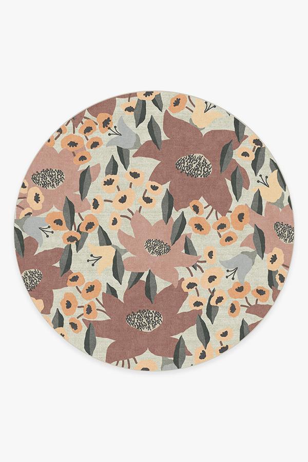 Lilia Rose Rug 8' Round | Stain-Resistant