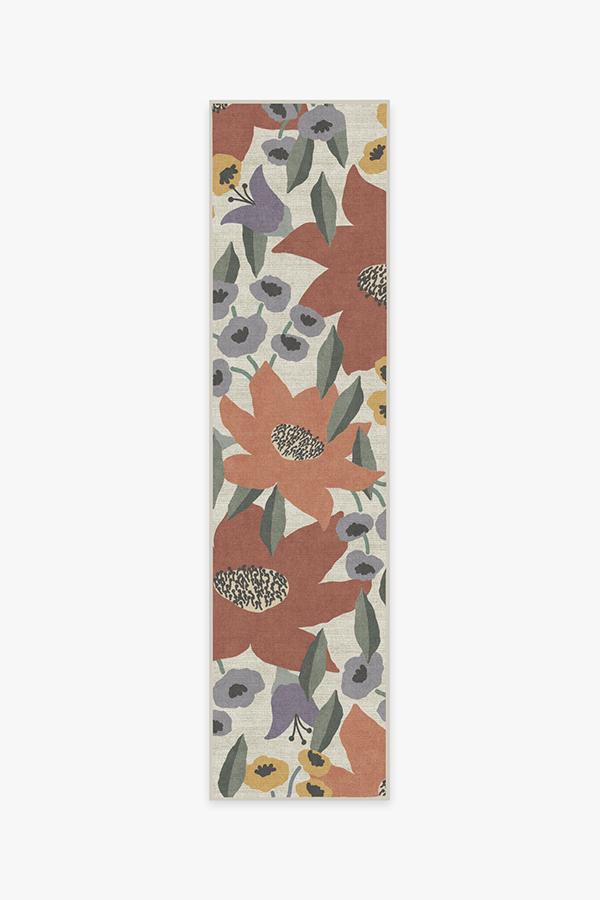 Lilia Terracotta Rug 2.5'x10' | Stain-Resistant