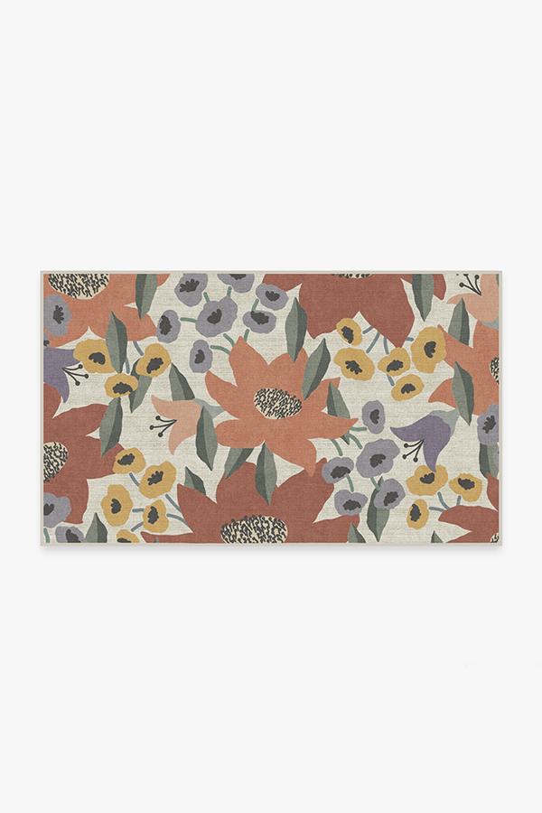 Lilia Terracotta Rug 3'x5' | Stain-Resistant