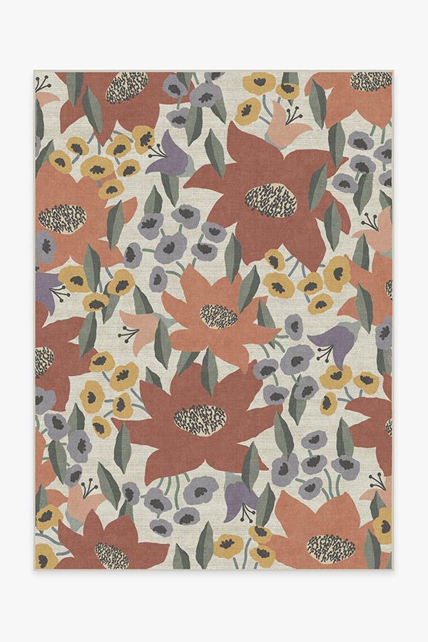 Lilia Terracotta Rug 5'x7' | Stain-Resistant