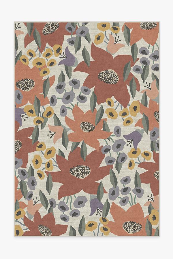 Lilia Terracotta Rug 6'x9' | Stain-Resistant