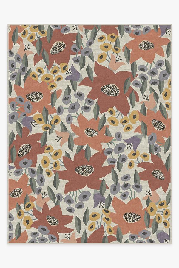 Lilia Terracotta Rug 9'x12' | Stain-Resistant