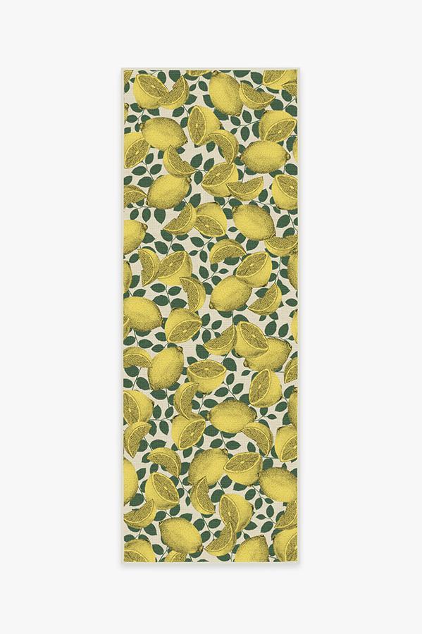 Outdoor Limoncello Yellow Rug 2.5'x7' | Stain-Resistant