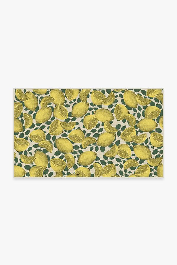 Outdoor Limoncello Yellow Rug 3'x5' | Stain-Resistant