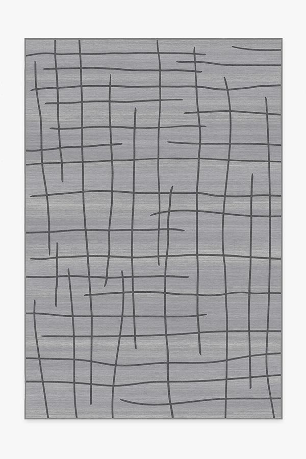 Lines Grey Rug 6'x9' | Stain-Resistant