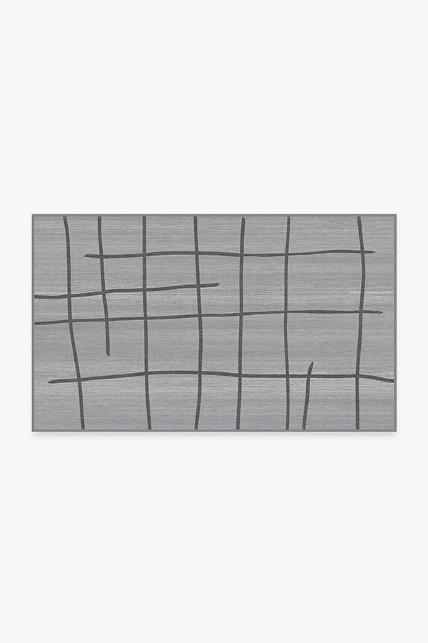 Lines Grey Rug 3'x5' | Stain-Resistant