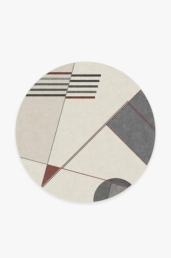 Lino Sumac Rug 6' Round | Stain-Resistant