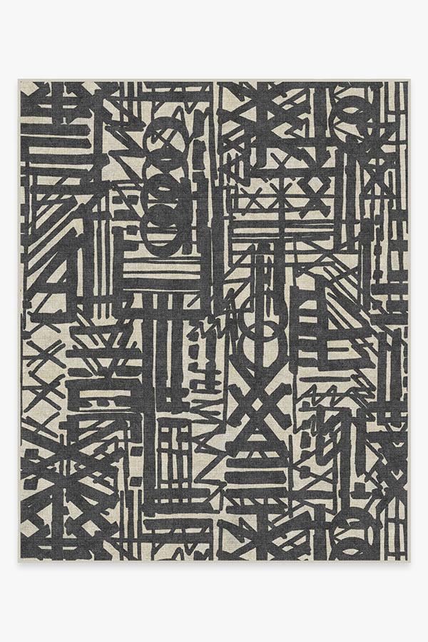 Lokal Charcoal Rug 8'x10' | Stain-Resistant