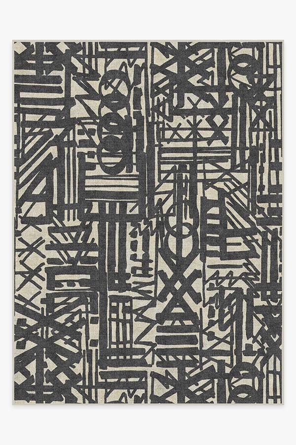 Lokal Charcoal Rug 9'x12' | Stain-Resistant