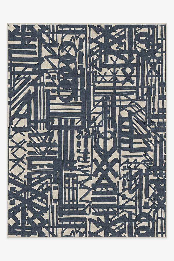 Lokal Slate Blue Rug 9'x12' | Stain-Resistant