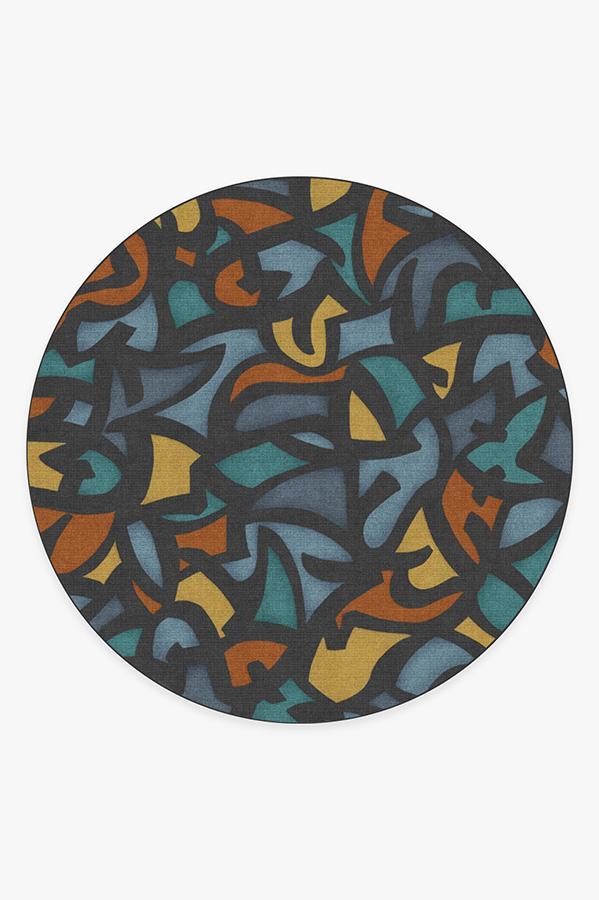 Lumen Multicolor Rug 8' Round | Stain-Resistant