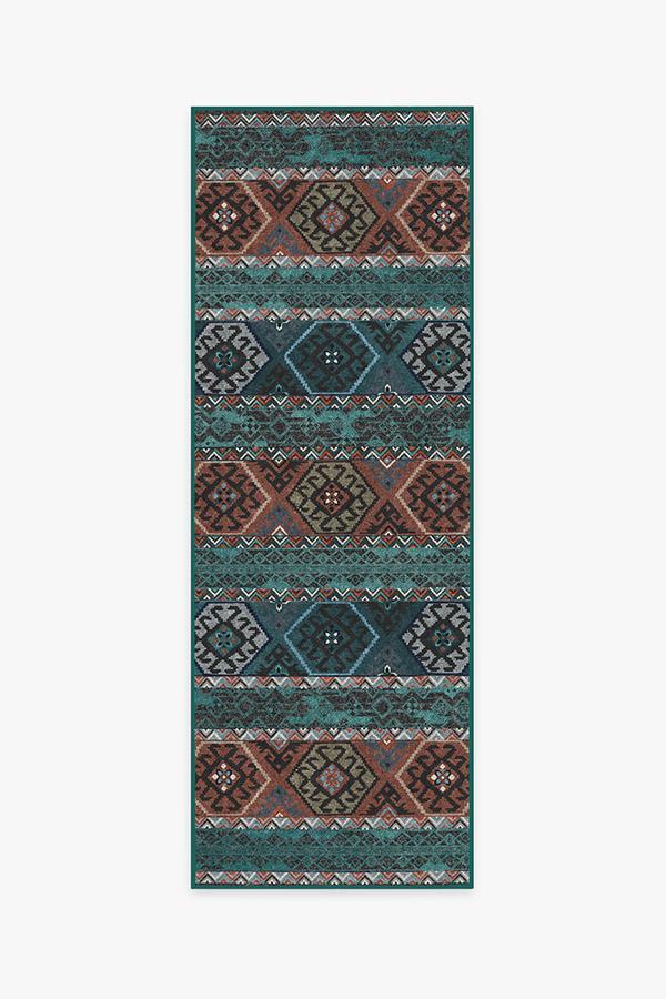 Lunara Geo Polychrome Rug 2.5'x10' | Stain-Resistant