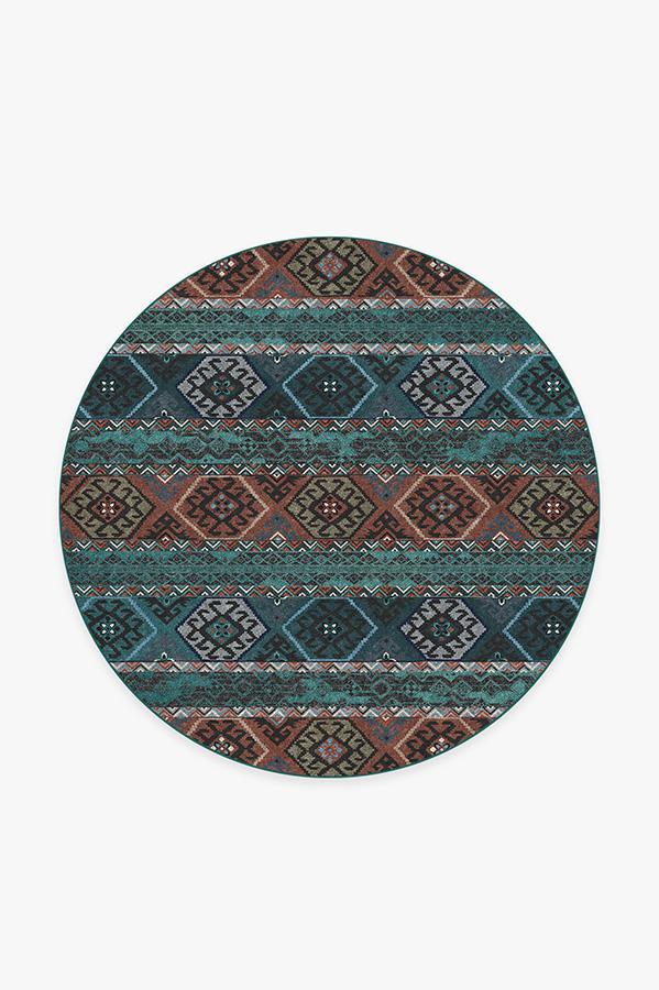 Lunara Geo Polychrome Rug 6' Round | Stain-Resistant