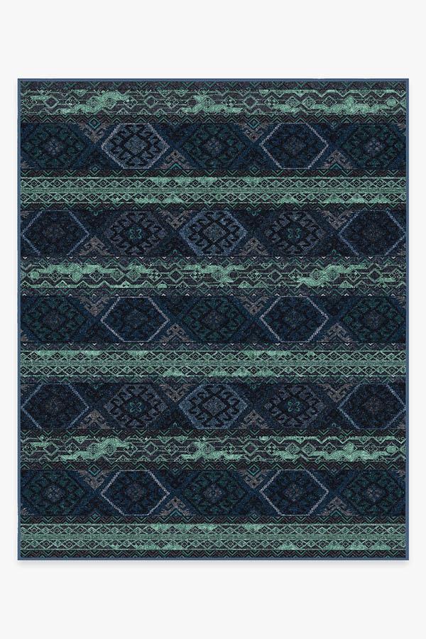 Lunara Geo Sapphire Rug 8'x10' | Stain-Resistant