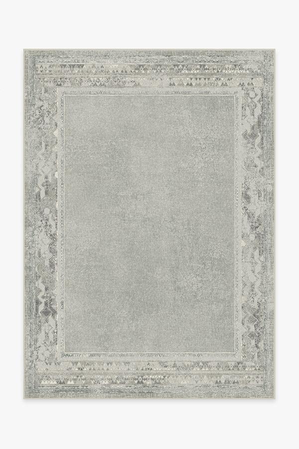 Lunja Border Sage Rug 5'x7' | Stain-Resistant