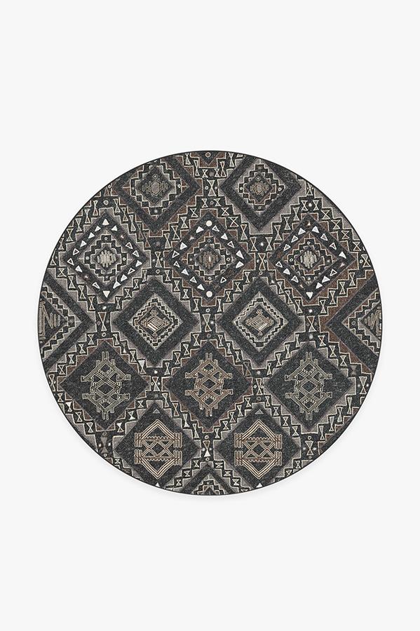 Lunja Lava Rock Rug 6' Round | Stain-Resistant